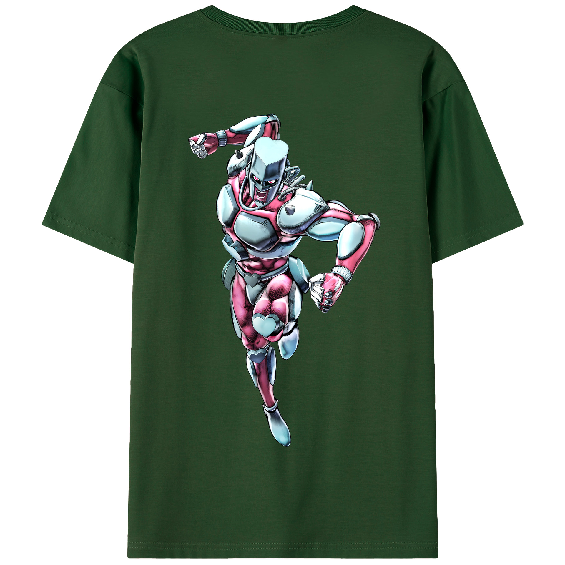 （画像用） ジョジョの奇妙な冒険 ひがしかた じょうすけ JoJo's Bizarre Adventure Higashikata Josuke 綿100％半袖Tシャツ（背面プリント）